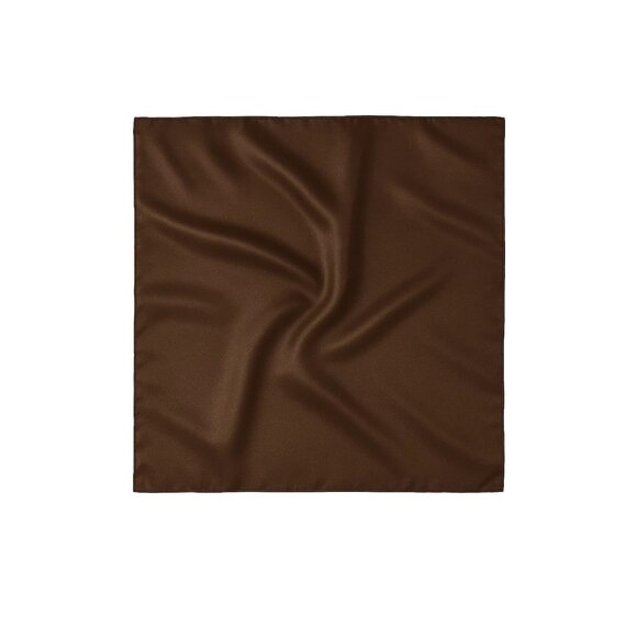 Dark Brown Wild Rag Large Scarf 35x35 Inches Satin Western Accessory Cowgirl or - Picture 2 of 5